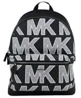 Michael Kors Cooper Black Signature PVC Graphic Logo Backpack Bookbag Bag (16075)