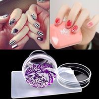 4cm DIY Nail Art Stamping Image Plate Transfer Stamper Scraper Manicure Tool