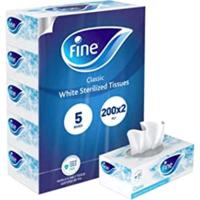 Fine Classic Facial Tissues, 2 Ply - 8 x 5 x 200 Sheets