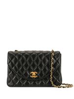 Chanel Pre-Owned 1990s quilted chain shoulder bag - Black