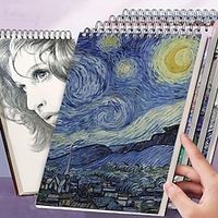 1pc A4 Art Sketch Book With 50sheets Blank Art Painting Book miniinthebox - thumbnail