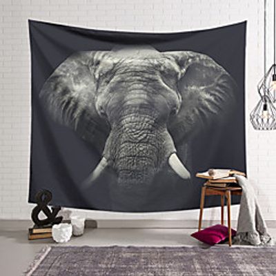 Wall Tapestry Art Decor Blanket Curtain Hanging Home Bedroom Living Room Decoration Polyester Elephant miniinthebox