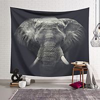 Wall Tapestry Art Decor Blanket Curtain Hanging Home Bedroom Living Room Decoration Polyester Elephant miniinthebox - thumbnail