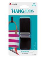 VELCRO HANGables Large Removable Wall Hook 1 Count Black VELCRO HANGables Large Removable Wall Hook 1 Count Black