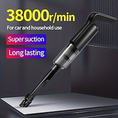 Car-mounted Vacuum Cleaner Super Suction High-power Car Small Family Interior Mobile Wireless Vacuum Cleaner Home Portable Dual-purpose Charging Lightinthebox