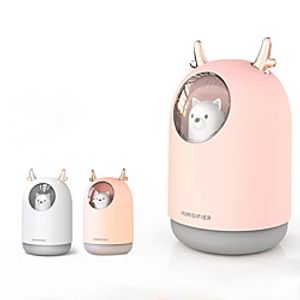 300ML Mini Bear Air Humidifier USB Aromatherapy Aroma Essential Oil Diffuser for Home Office Car Cool Mist Maker LED Night Light Lightinthebox