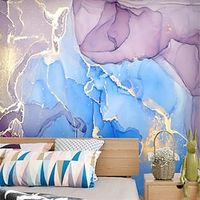 Mural Wallpaper Wall Sticker Covering Print Custom Peel and Stick Removable Self Adhesive Powder Blue Marble PVC / Vinyl Home Decor miniinthebox - thumbnail