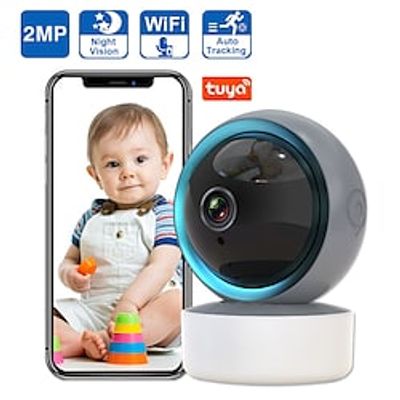 Tuya smart baby monitor PTZ 2MP camera smart wifi baby monitor mobile phone baby monitor camera Lightinthebox