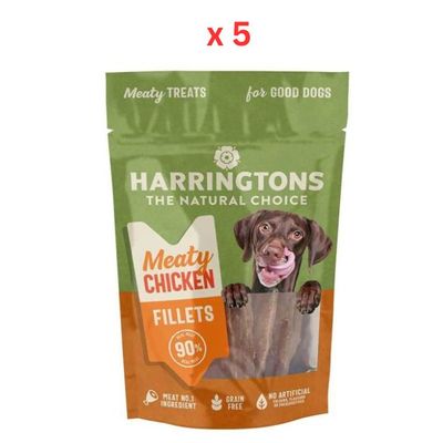 Harringtons Chicken Fillets High Meat Dog Treats 70g (Pack Of 5) Harringtons Chicken Fillets High Meat Dog Treats 70g (Pack Of 5)