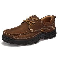 Men Cow Leather Slip Resistant Wear-resistant Casual Shoes
