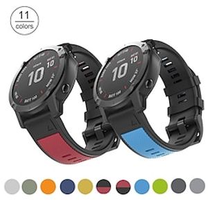 Fenix 5X Band 26mm Easy-fit Sport Strap Silicone Watch Band Replacement for Garmin Fenix 5X Plus/Fenix 6X/ Fenix 6X Pro/Fenix 7X/ Fenix 3 HR Smartwatch miniinthebox