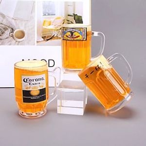 Simulation plastic beer mug beer bottle father's day dad husband men's birthday cake baking decoration decoration Lightinthebox