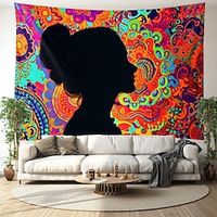 Woman Silouhette Arty Hanging Tapestry Wall Art Large Tapestry Mural Decor Photograph Backdrop Blanket Curtain Home Bedroom Living Room Decoration Lightinthebox