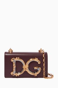 DG Girls Phone Bag in Leather