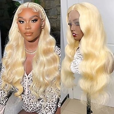 Body Wave #613 T Lace Frontal Wig 13x4x1 Lace Front Human Hair Wigs for Women Blonde Lace Front Wig Human Hair 150% Density Lightinthebox