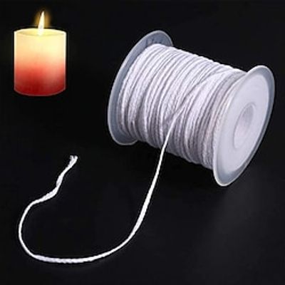 DIY Wax Core 61M Long Cotton Woven Candle Wick Candle Accessories Candle Lamp Wick Candle Making Kit Candle Wicks miniinthebox DIY Wax Core 61M Long Cotton Woven Candle Wick Candle Accessories Candle Lamp Wick Candle Making Kit Candle Wicks miniinthebox