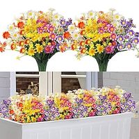 1PC Artificial Flowers Daisy Plastic Plants Home Decoration Window Outdoor Plastic Flowers Lightinthebox - thumbnail