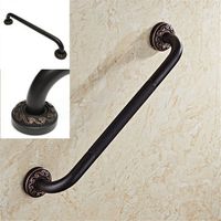 Black Bronze Wall Mounted Towel Rail Bar Grab Support Safety Handle Bathroom Safety