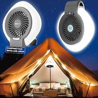 Outdoor Camping Light USB Rechargeable Camping Portable Fan Light Tent Outdoor Camping Lighting Office Student Dormitory Reading Lamp 1PC Lightinthebox