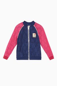 Lace Detail Bomber Jacket Lace Detail Bomber Jacket