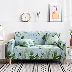 Sofa Cover Simple Style Sectional Stretch  Slipcovers Elastic Stretch Sofa Cover For Living Room Couch Cover Armchair Cover Green Plant miniinthebox