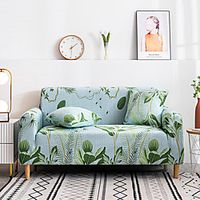 Sofa Cover Simple Style Sectional Stretch  Slipcovers Elastic Stretch Sofa Cover For Living Room Couch Cover Armchair Cover Green Plant miniinthebox - thumbnail