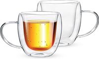 Royalford Brs 2pc Double Wall Mug Set 250ml-(CLEAR)-(RF10528)