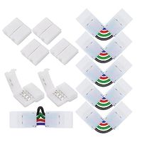 6 Sets 4-Pin RGB LED Light Strip Connector LED PBC 10mm Gapless Strip to Strip Solderless Adapter for SMD 5050 Multicolor LED Strip DC5-36V Lightinthebox 6 Sets 4-Pin RGB LED Light Strip Connector LED PBC 10mm Gapless Strip to Strip Solderless Adapter for SMD 5050 Multicolor LED Strip DC5-36V Lightinthebox
