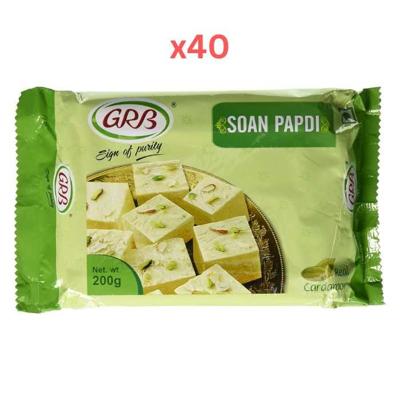 GRB Soan Papdi - Regular 200gm Pack of 40