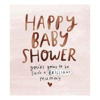 The Happy News Happy Baby Shower Brilliant Mummy Greeting Card (160 x 176mm)