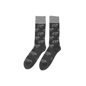 Mens Wolf Socks  Charcoal Grey