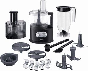 Braun Identity Collection Food Processor, 1000 Watt, Black (FP5160)