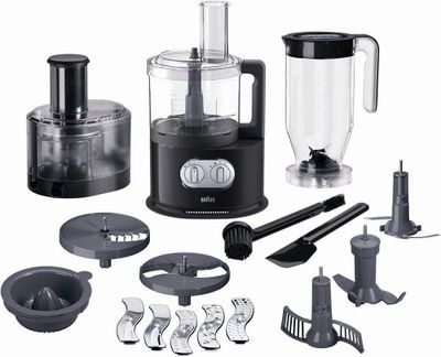 Braun Identity Collection Food Processor, 1000 Watt, Black (FP5160)