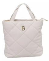 Baldinini Trend Elegant Beige Shoulder Bag with Golden Accents (BA-23262)