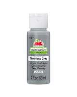 Apple Barrel 2oz Multi-Surface Satin Acrylic Paints Timeless Grey