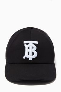 Monogram Motif Baseball Cap in Cotton Jersey