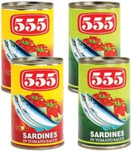 555 Sardines Assorted 4X155gm (748485200958)