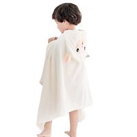 Baby Bath Towel Children Hooded Cape Coral Fleece Absorbent Thickening Soft Baby Cartoon Bathrobes miniinthebox - thumbnail