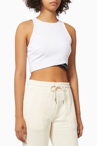 Cropped Tank Top in Milano Jersey