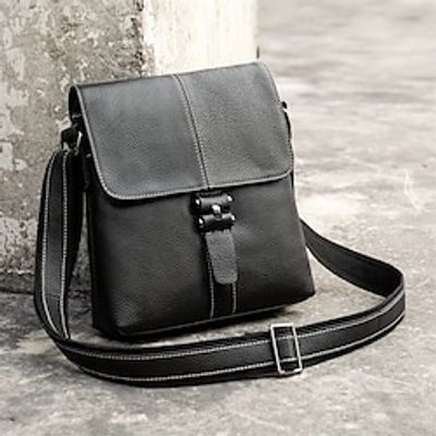 Men's Crossbody Bag Shoulder Bag Messenger Bag Cowhide Office Zipper Large Capacity Waterproof Durable Solid Color Black Coffee Lightinthebox Men's Crossbody Bag Shoulder Bag Messenger Bag Cowhide Office Zipper Large Capacity Waterproof Durable Solid Color Black Coffee Lightinthebox