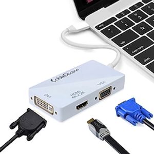 USB 3.1 USB C Hubs 3 Ports High Speed USB Hub with HDMI 2.0 DVI VGA Power Delivery For Laptop PC Smart TV miniinthebox