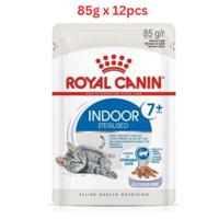 Royal Canin Feline Health Nutrition Indoor 7+ Adult Sterilised Jelly Wet Food Pouches Cat Wet Food 85g x 12 pcs