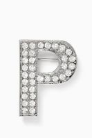 P Letter Rhinestone Pin Brooch - thumbnail