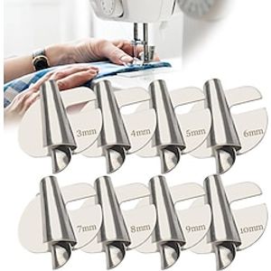 Universal Sewing Rolled Hemmer Foot[3-10mm] - Wide Rolled Hem Pressure Foot, Sewing Machine Presser Foot Hemmer Foot, Home Industrial Curved Scroll Hemmer Foot Lightinthebox