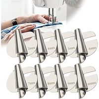 Universal Sewing Rolled Hemmer Foot[3-10mm] - Wide Rolled Hem Pressure Foot, Sewing Machine Presser Foot Hemmer Foot, Home Industrial Curved Scroll Hemmer Foot Lightinthebox - thumbnail
