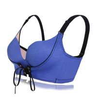 Sexy Front Lacing Seamfree Deep Plunge Wireless Soft Bras