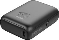 Promate USB-C Power Bank, World's Smallest 10000mAh Portable Charger With 20W USB-C Power QC 3.0 22.5W Port & Over-Heating Protection Acme PD20, Black - ACME-PD20.BLACK (UAE Delivery Only)