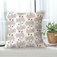 Elephant Heart Double Side Cushion Cover 1PC Soft Throw Pillow Cover Cushion Case Pillowcase for Sofa Bedroom Livingroom Superior Quality Machine Washable  Outdoor Cushion for Sofa Couch Bed Chair miniinthebox - thumbnail