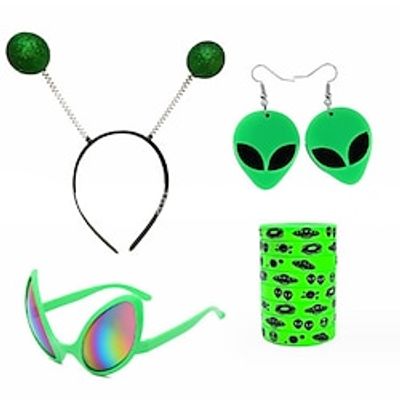 Carnival Alien Series Festival Party Head Buckle Earrings Glasses Bracelets Skirt Set of Five Lightinthebox Carnival Alien Series Festival Party Head Buckle Earrings Glasses Bracelets Skirt Set of Five Lightinthebox