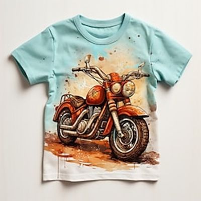 Boys 3D Car Motorcycle Tee Shirt Short Sleeve 3D Print Summer Active Sports Fashion Polyester Kids 3-12 Years Crew Neck Outdoor Casual Daily Regular Fit miniinthebox Boys 3D Car Motorcycle Tee Shirt Short Sleeve 3D Print Summer Active Sports Fashion Polyester Kids 3-12 Years Crew Neck Outdoor Casual Daily Regular Fit miniinthebox